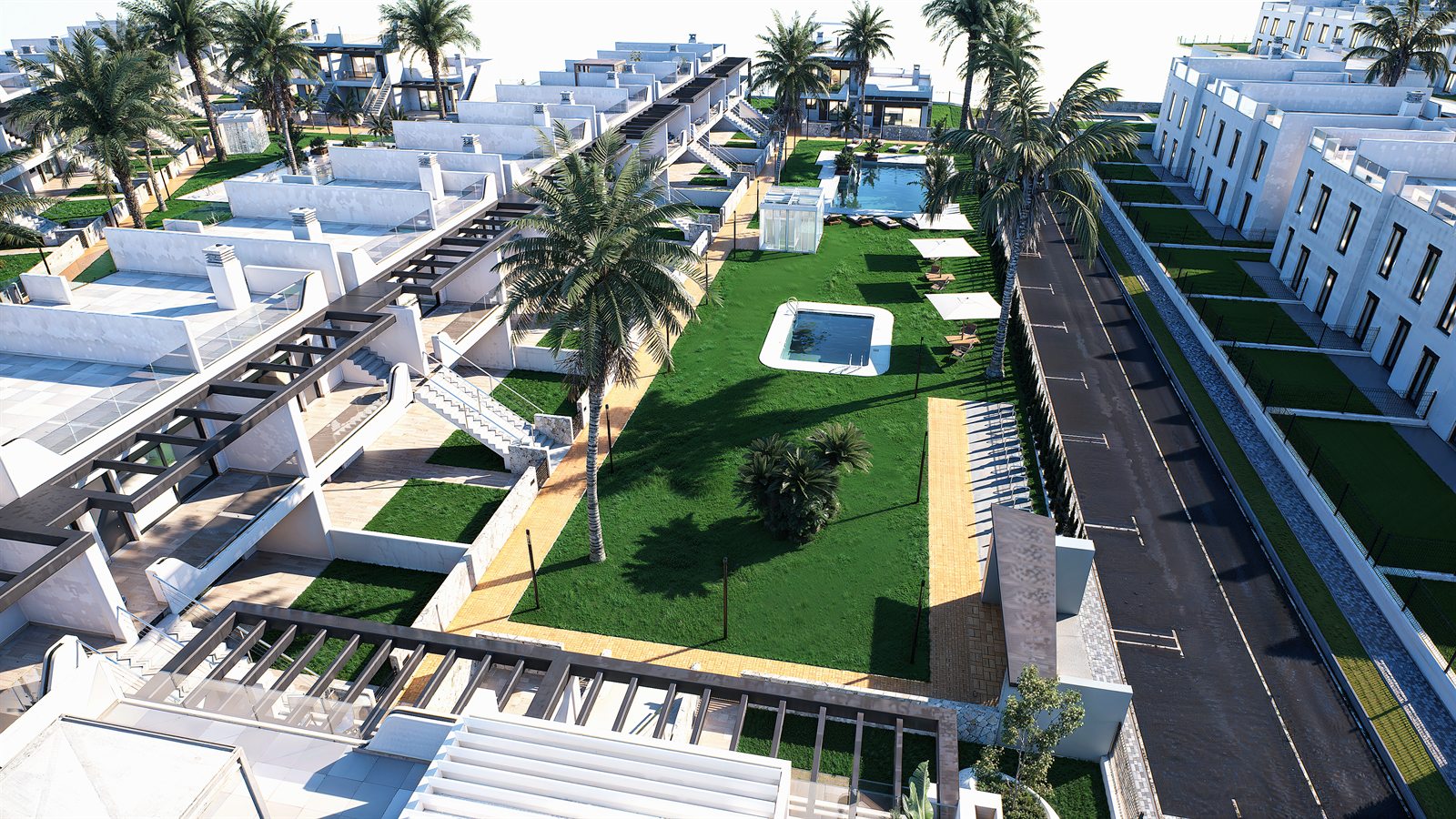 Gartenanlage mit Pool